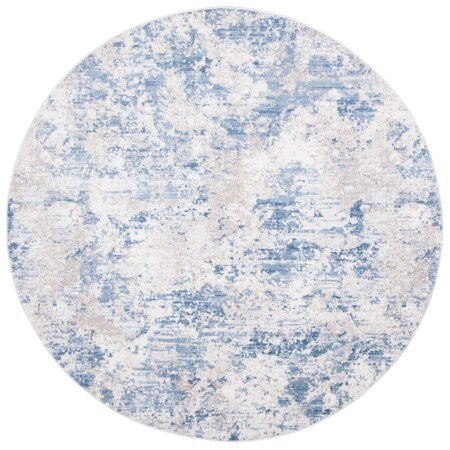 Safavieh 5 x 5 ft. Amelia Round Power Loomed RugGrey & Blue ALA705F-5R